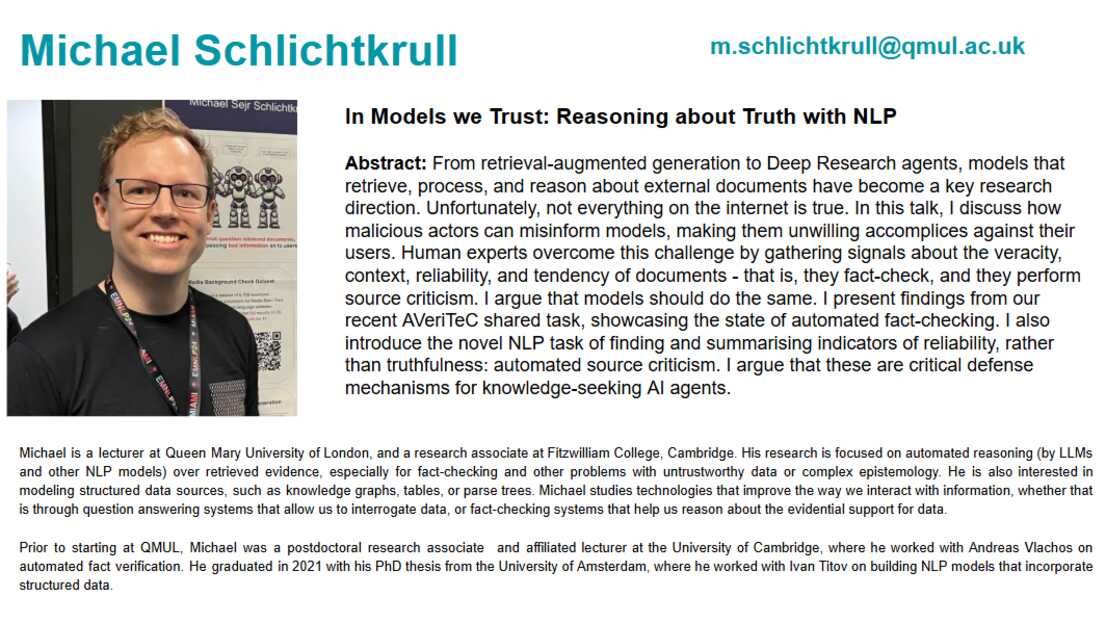 Dr Michael Schlichtkrull Talk