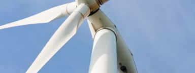 Wind turbine close-up