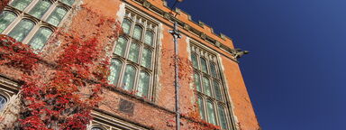 Firth Court with blue sky