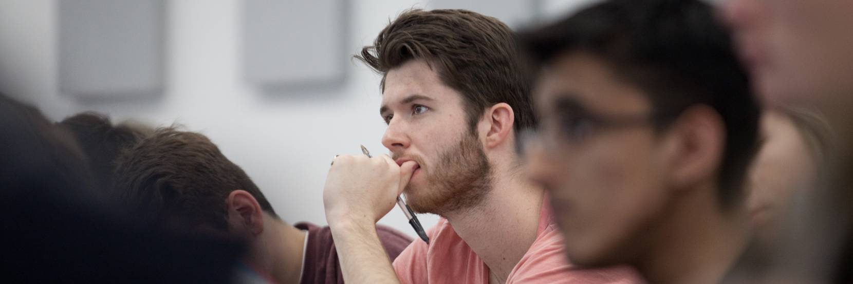 Students attending a lecture - image