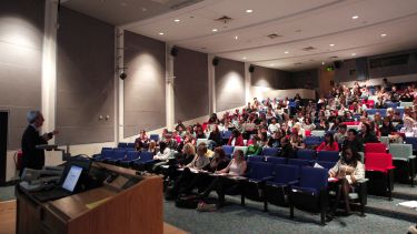 A lecture taking place.