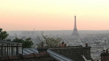 The Eiffel Tower in Paris. 