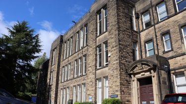 Photo of the front of Elmfield building 