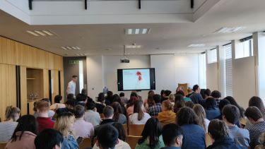 Lunch time lecture event in the arts tower