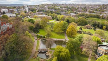 Campus looking green