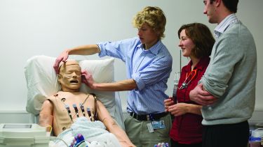 Medical students in a demonstration