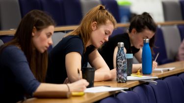 Medical students in lecture theatre