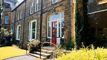 External shot of a university owned house