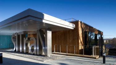 The exterior of the SITraN building at the University of Sheffield