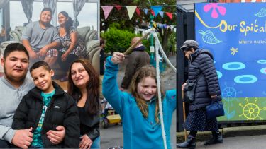 A collage-style image of various Sheffield residents