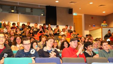 Students in a lecture theatre