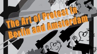 Post of a module called resist! the art of protest in Amsterdam and Berlin