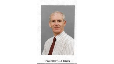 Professor Graham J Bailey smiling at the camera