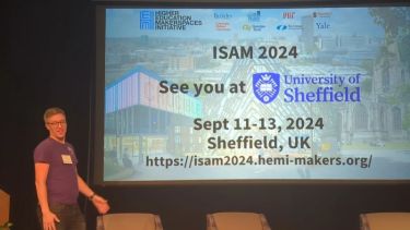 Dr Peter Mylon presenting at ISAM 2023