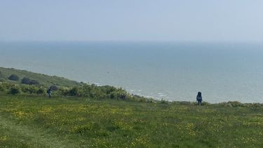 Eastbourne sea view from hillside