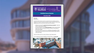 A preview of one Sheffield Alumni Bulletin