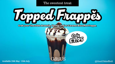 Topped Frappe Drink Poster