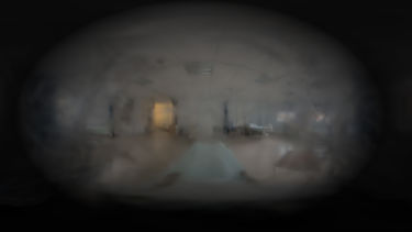A blurred view of a hospital room, simulating the experience of living with glaucoma