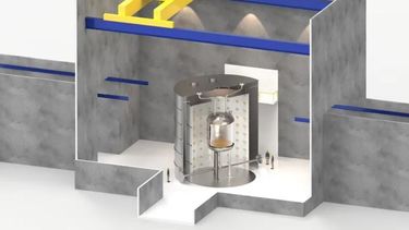 Concept for the experiment cavern. Credit: Liam Cooper, STFC Technology Department