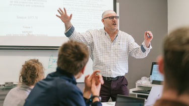 Students are participating in a seminar