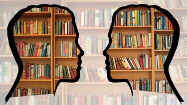 Books and faces