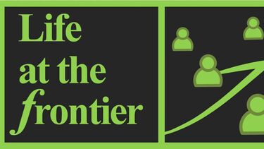 Life at the frontier logo green and black 