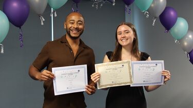 Inspiring Student Worker Awards - two 2024 winners