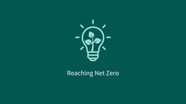 A graphic to show reaching net zero 