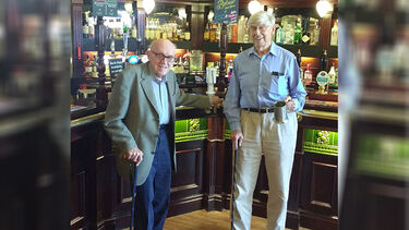Bill Walsh and Bernard Tinker reunited at the University Arms