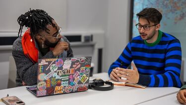 Students talking