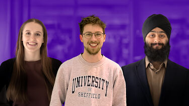 Three scholarship students