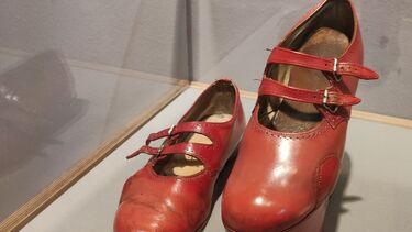 Johnson’s orthopaedic shoes on display