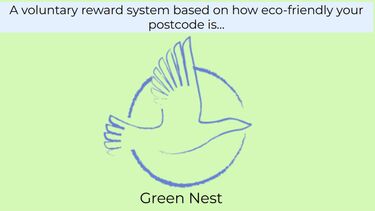 A voluntary reward systems based on how eco-friendly your postcode is...