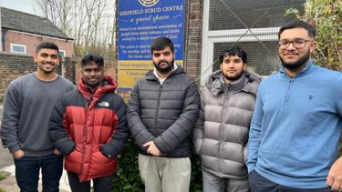 A group of students outside the Sheffield Subud Centre