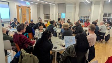 Photo of people attending Friends of Windrush Square workshop