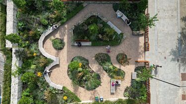 Ariel view of green urban spaces in 91ÖÆÆ¬³§