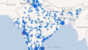 India alumni map