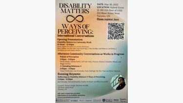 A photo of the poster for the 30th May 2025  of Toronto  event