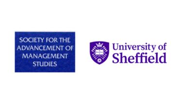 Logos for Society for the Advancement of Management Studies and СŷƵ of Sheffield.