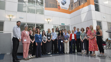 A cohort of interns starting at the Department for Work and Pensions (DWP) Sheffield office