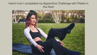 Picture of women doing Pilates in the park