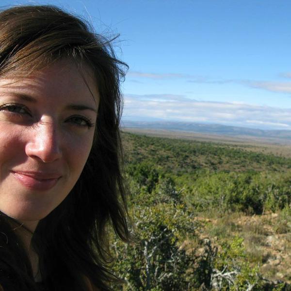 Profile picture of Image of Dr. Kimberley Simpson conducting fieldwork.