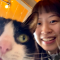 A photo of Yige with her cat