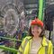 Ellie in the CMS (Compact Muon Solenoid) Experiment main cavern, 100m underground, visiting the Detector @CERN