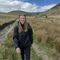 Maisie walking in moorland