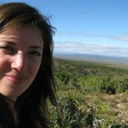 Image of Dr. Kimberley Simpson conducting fieldwork.
