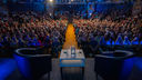 People seated at an event at Off the Shelf 