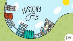 A logo for History in the City