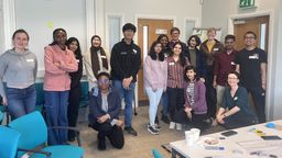 Group photo of students, stood together