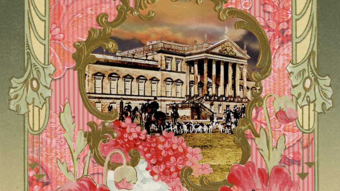 Ornate artwork framing Wentworth Woodhouse